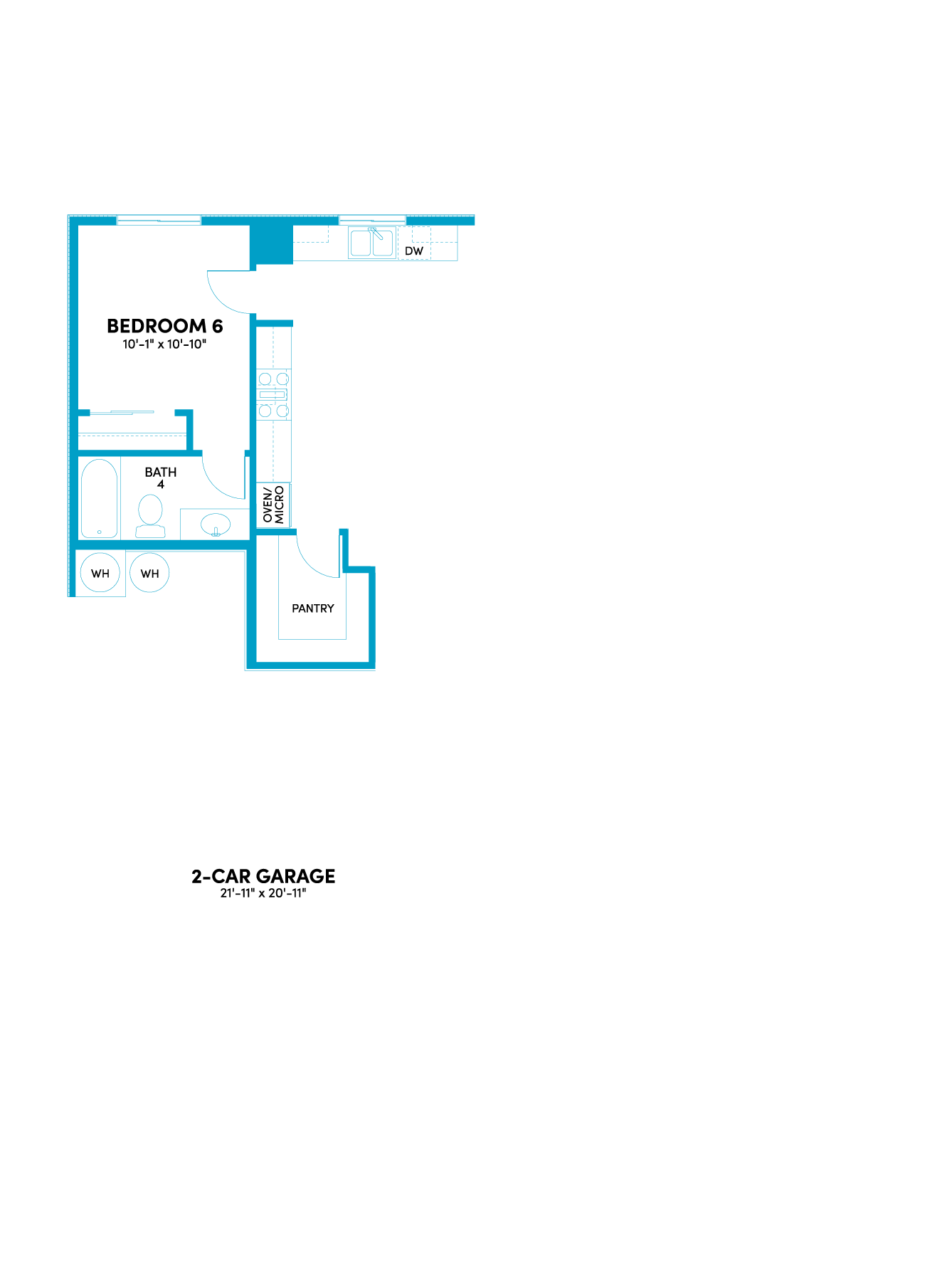 Plan 4 at Ivywood | 5–6 Bed Home with 3-Car Garage in Menifee Plan 4 Optional Bedroom 6 & Bath 4 in Lieu of Tandem Garage