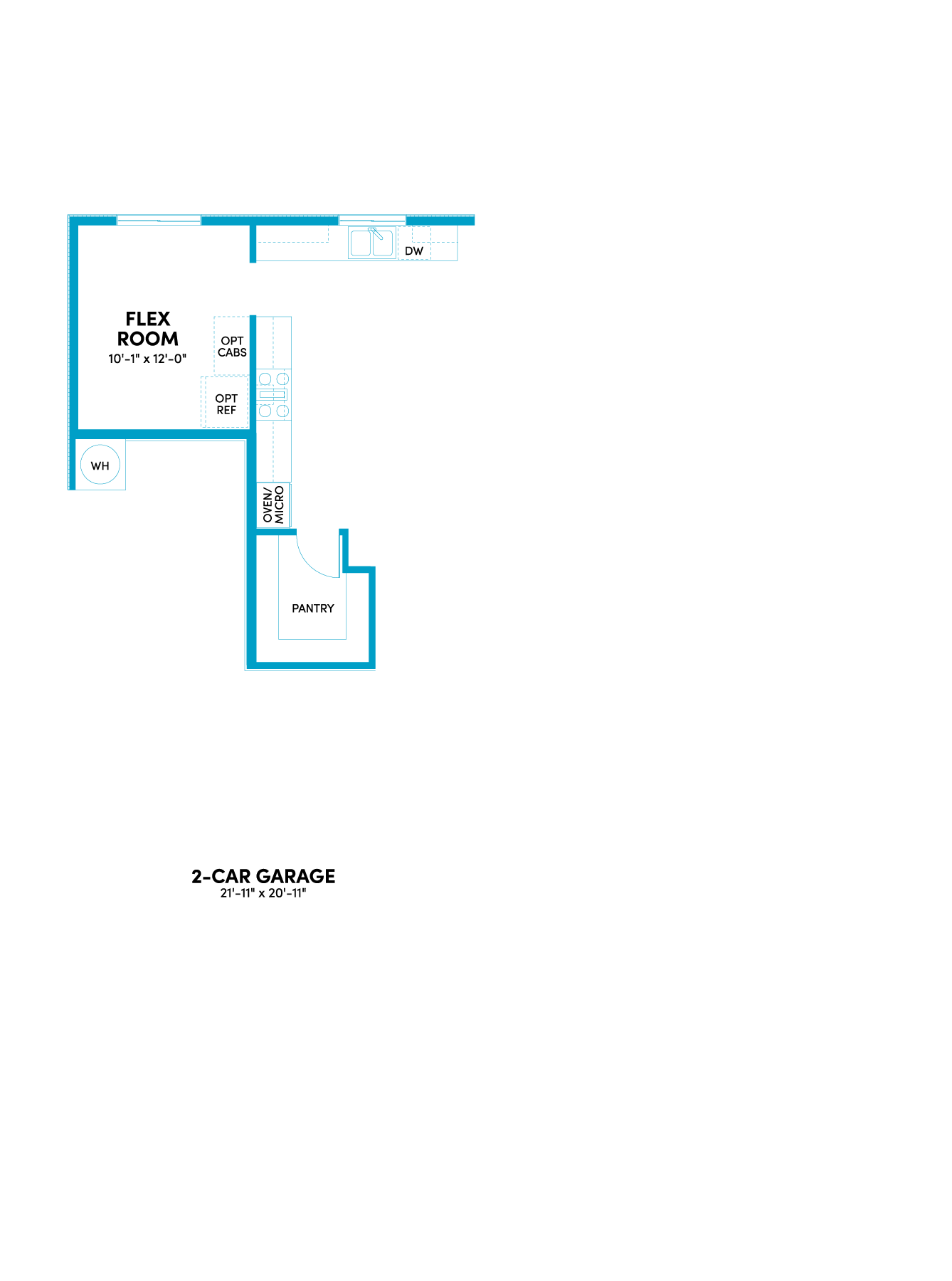 Plan 4 at Ivywood | 5–6 Bed Home with 3-Car Garage in Menifee Plan 4 Optional Flex Room in Lieu of Tandem Garage