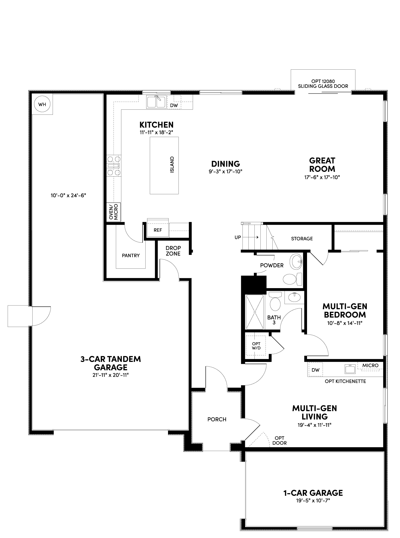 Plan 4 at Ivywood | 5–6 Bed Home with 3-Car Garage in Menifee Plan 4 Main Floor