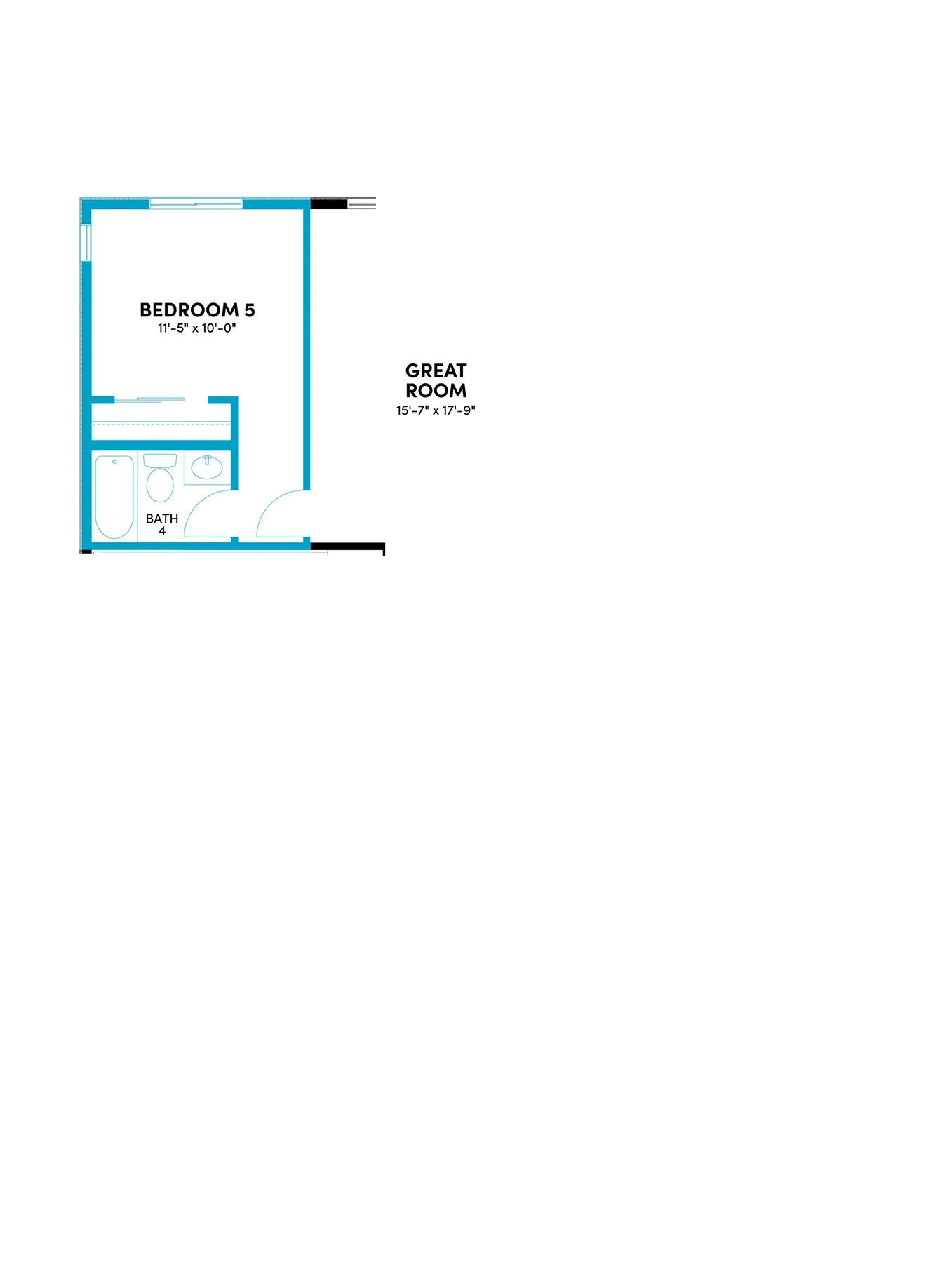 Plan 2 at Linden | 4–5 Bed Home with Tech Space in Menifee Plan 2 Optional Bedroom 5 with Bath 4 in Lieu of Tandem Garage