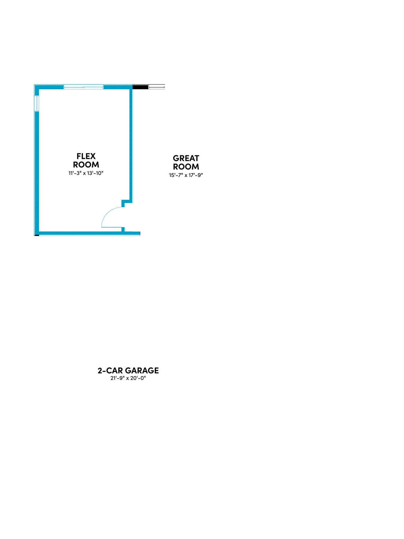 Plan 2 at Linden | 4–5 Bed Home with Tech Space in Menifee Plan 2 Optional Flex Room in Lieu of Tandem Garage