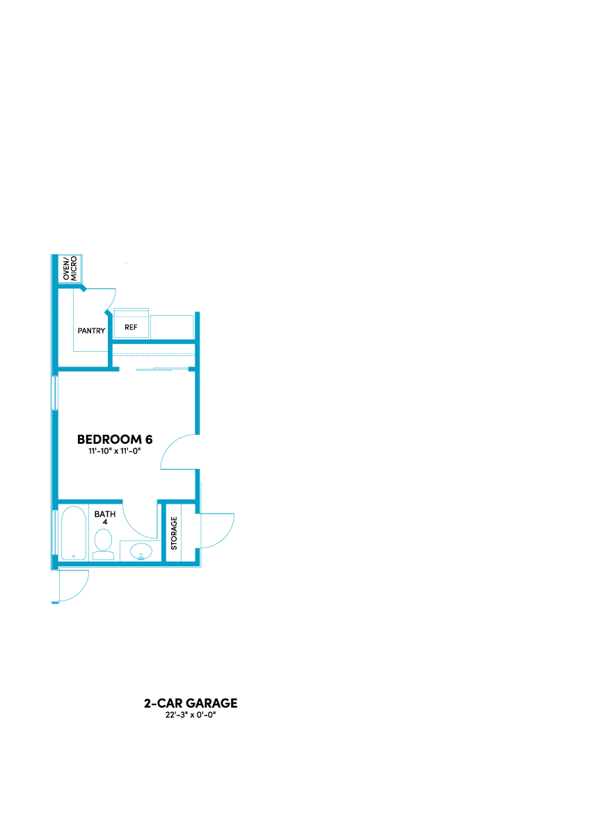 Plan 3 at Linden | 4–6 Bed Home in Menifee Plan 3 Optional Bedroom 6 with Bath 4 in Lieu of Tandem Garage