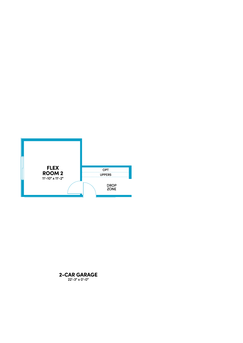 Plan 3 at Linden | 4–6 Bed Home in Menifee Plan 3 Optional Flex 2 in Lieu of Tandem Garage