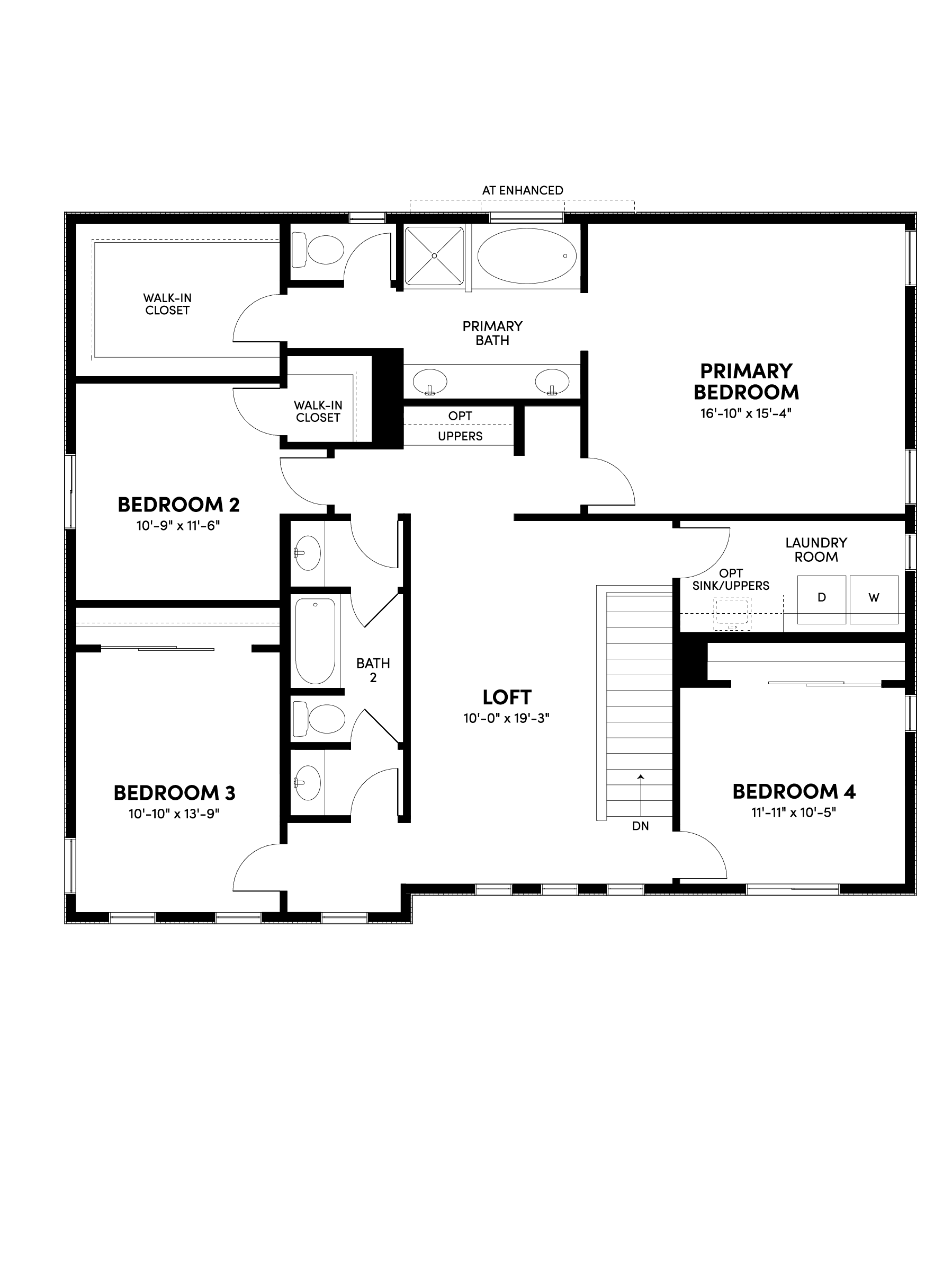 Plan 4 at Linden | 5–6 Bed Home with 3-Car Garage in Menifee Plan 4 Second Floor